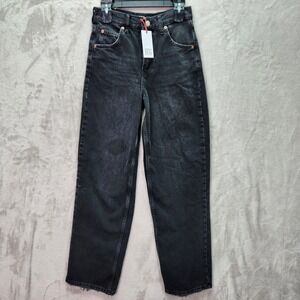 BDG Denim Womens W 26 L32 Urban Outfitters Boyfriend Jeans Black Wash High Waist
